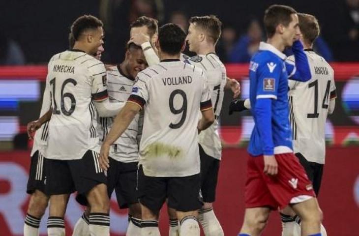 Jerman pesta gol 9-0 lawan Liechtenstein di Kualifikasi Piala Dunia 2022. (ODD ANDERSEN / AFP)