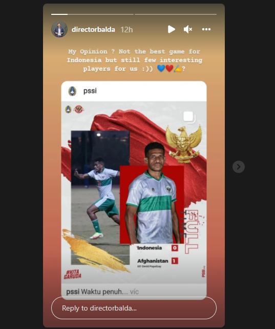 David Balda mengaku tertarik dengan beberapa pemain Indonesia. (Instagram/directorbalda)