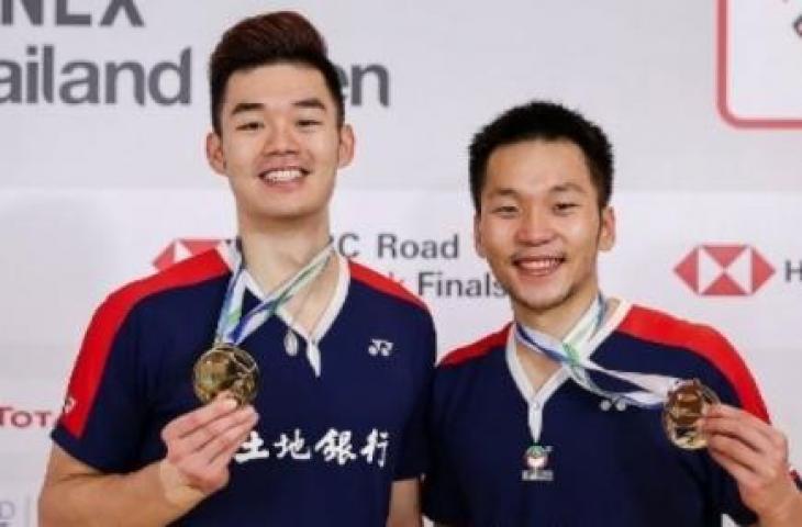 Ganda putra Taiwan Lee Yang dan Wang Chi-Lin. [AFP]