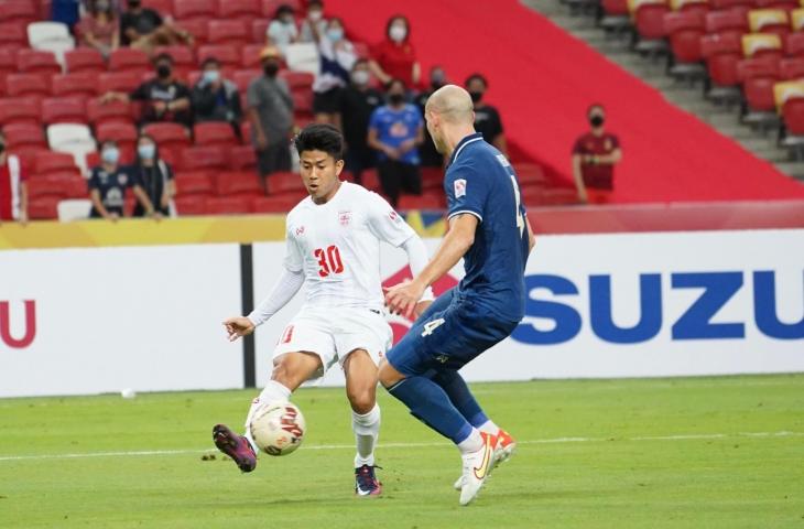 Myanmar saat bertanding melawan Thailand di Piala AFF 2020. (Dok. Piala AFF)