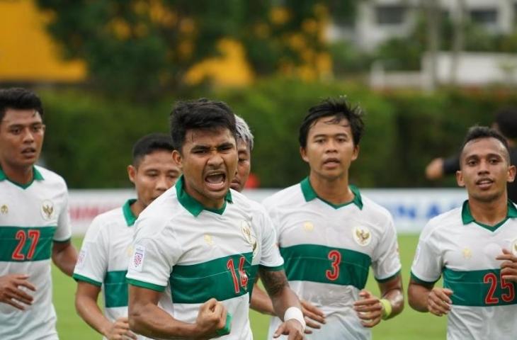 Potret pemain Timnas Indonesia saat melawan Laos di Piala AFF 2020. (Dok. PSSI)