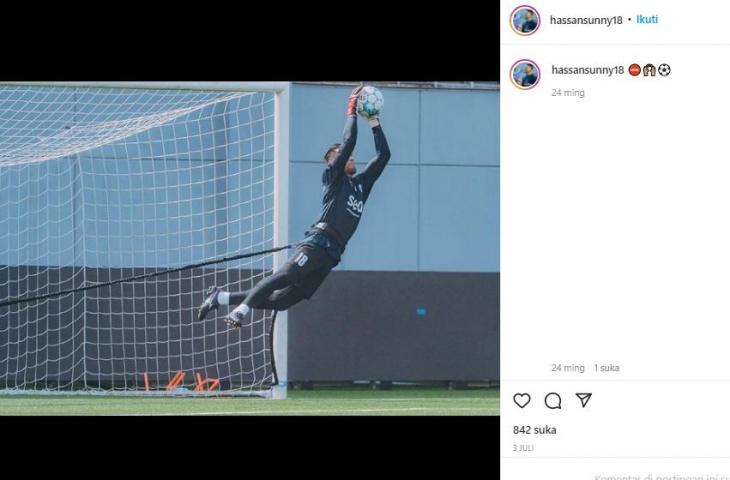 Hassan Sunny, kiper senior Timnas Singapura. (Instagram/@hassansunny18)