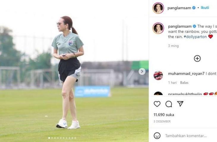 Manajer Timnas Thailand, Madam Pang. (Instagram/@panglamsam)