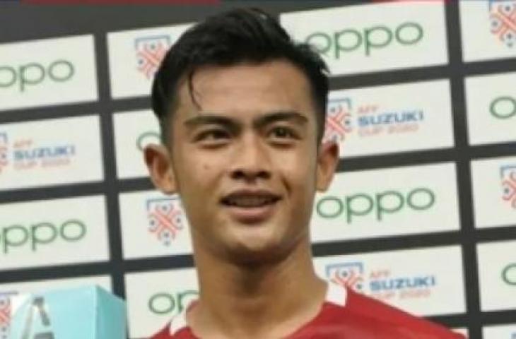 Pemain Timnas Indonesia, Pratama Arhan Man of the Match laga Timnas Indonesia kontra Malaysia. [AFF Suzuki / Twitter]