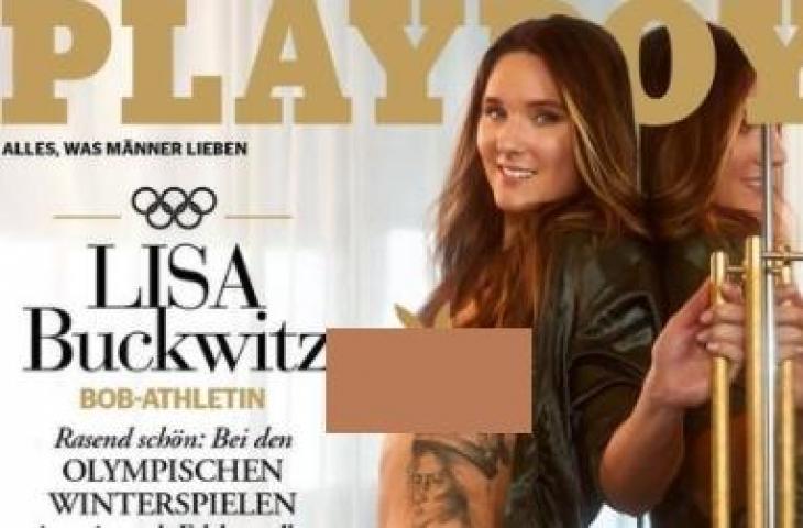 Atlet Lisa Buckwitz di majalah Playboy. (Instagram/@lisa_bluckwitz)