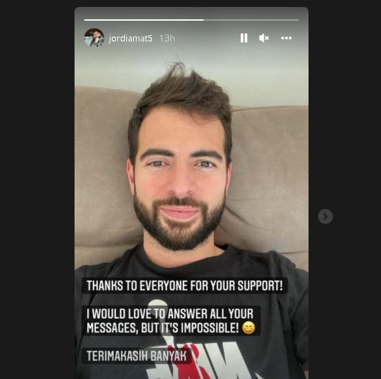 Jordi Amat banjir dukungan. (Instagram/@jordiamat5)