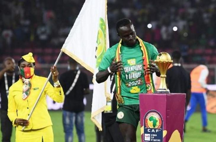 Sadio Mane antar Senegal juara Piala Afrika 2021. (CHARLY TRIBALLEAU / AFP)