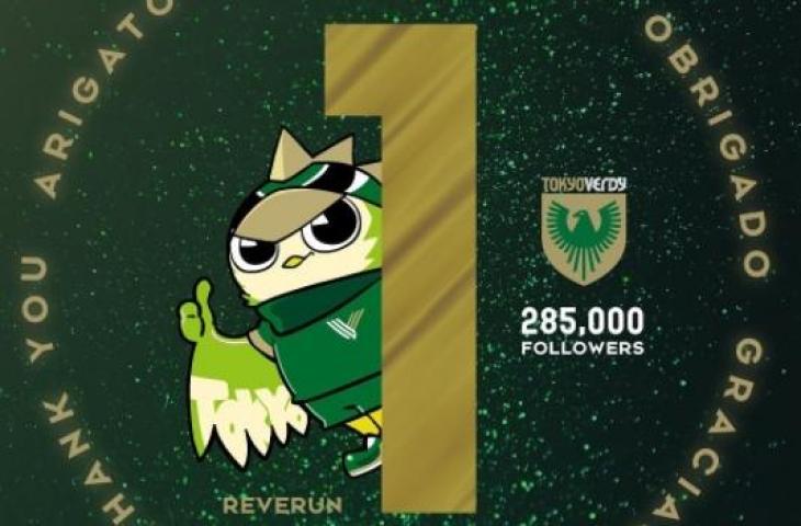 Tokyo Verdy jadi klub Jepang dengan followers terbanyak di Instagram. (Instagram/@tokyo_verdy)