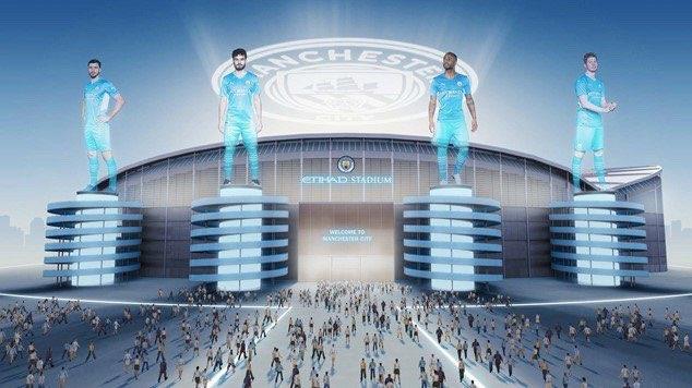 Manchester City bangun stadion virtual di metaverse. (Twitter)