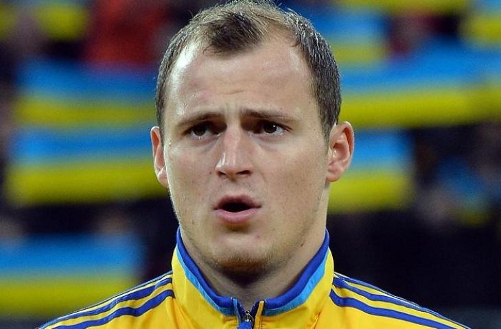 Pesepak bola Ukraina, Roman Zozulya. (AFP/Sergei Supinsky)