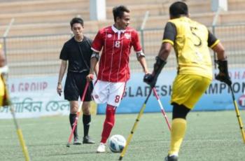 Timnas Sepak Bola Amputasi Indonesia Diminta Berjuang sampai Titik Penghabisan di Piala Dunia Amputasi 2022