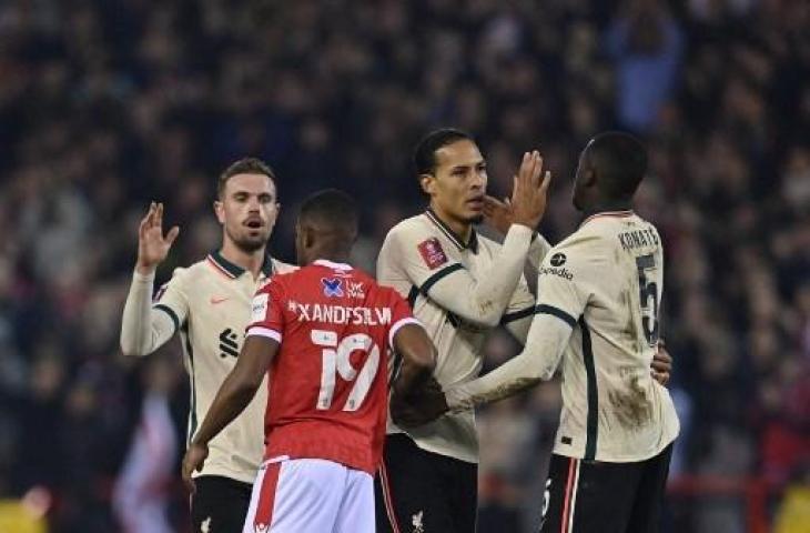 Liverpool lolos ke semifinal Piala FA usai mengalahkan Nottingham Forest 1-0. (PAUL ELLIS / AFP)