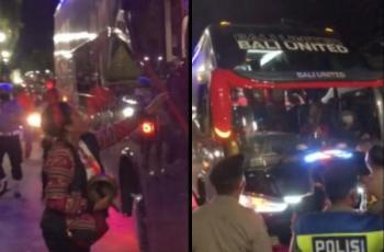 Viral Fans Hadang Bus Bali United, Sosok Pawang Hujan Mbak Rara Bikin Salfok