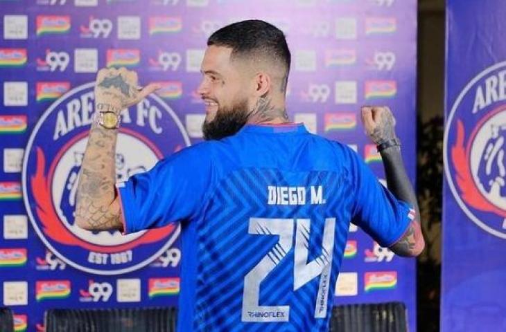 Diego Michiels pamit tinggalkan Arema FC. (Instagram/@diegomichiels24)