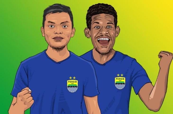 Rachmat Irianto dan Ricky Kambuaya direkrut Persib Bandung. (dok.Persib.id)