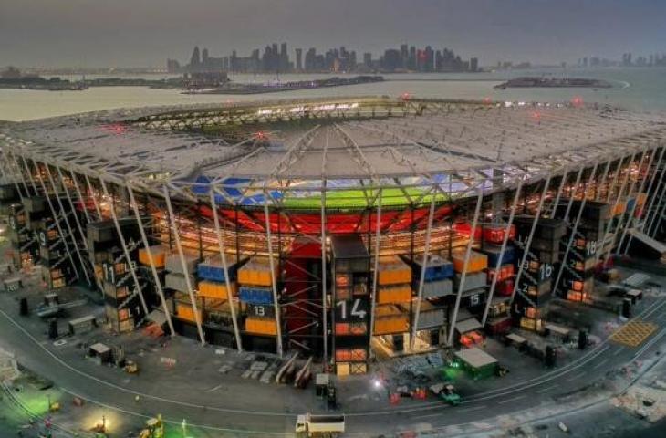 Stadion 974, venue Piala Dunia 2022 paling unik karena terbuat dari kontainer. (Twitter)