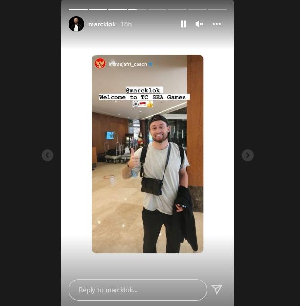 Marc Klok usai pulang dari liburan di Eropa dan langsung gabung TC timnas Indonesia U-23. (Instagram/marcklok)