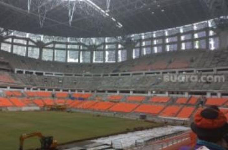 Jakarta International Stadium (JIS). (Suara.com/Fakhri Fuadi)