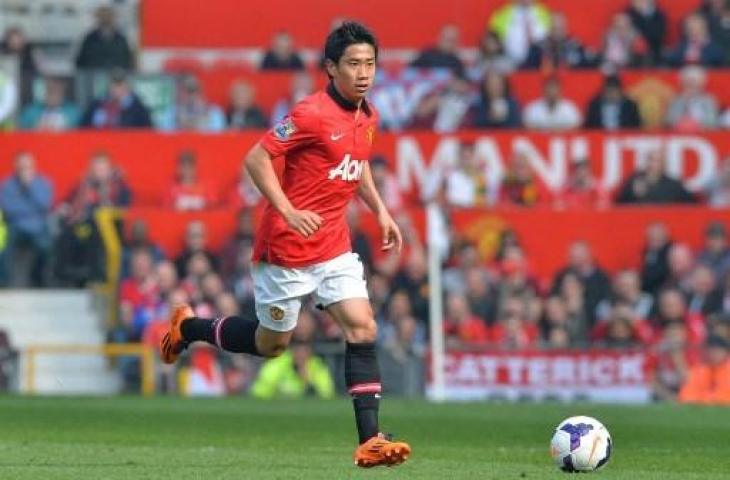 Shinji Kawaga saat bermain untuk Manchester United. (AFP)