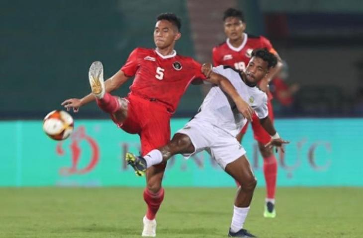 Timnas Indonesia U-23 vs Timor Leste di SEA Games 2021. (dok.AFF)