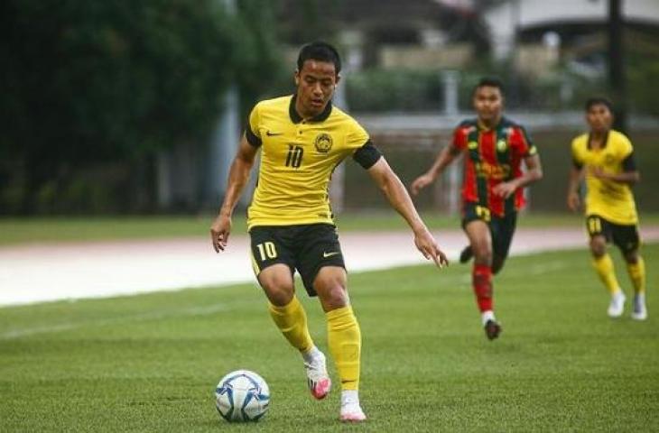 Pemain Timnas Malaysia, Luqman Hakim Shamsudin. (Instagram/luqmansham_10)