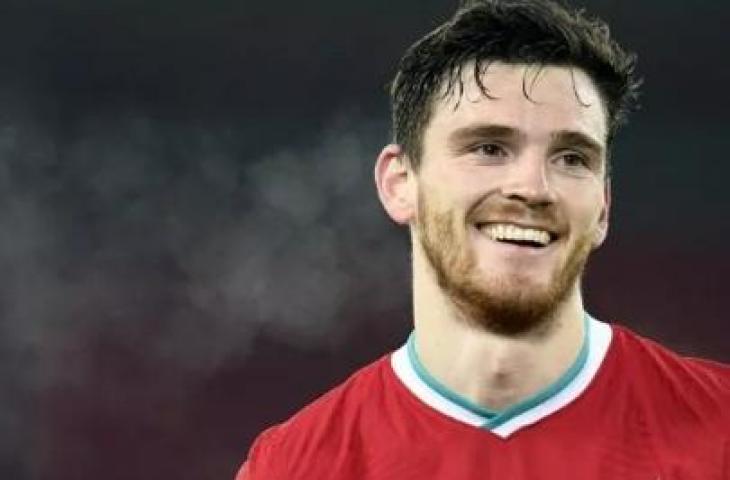 Fullback Liverpool, Andy Robertson. [PETER POWELL / POOL / AFP]