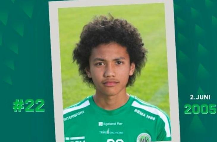 Samuel Silalahi, pesepak bola berdarah Batak yang kini main di Liga Norwegia. (Instagram/fkmandalskameratene)