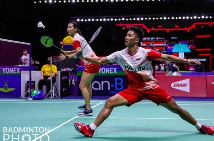 Ganda campuran Indonesia Dejan Ferdinansyah / Gloria Emanuelle Widjaja. (Dok. Badmintonphoto)