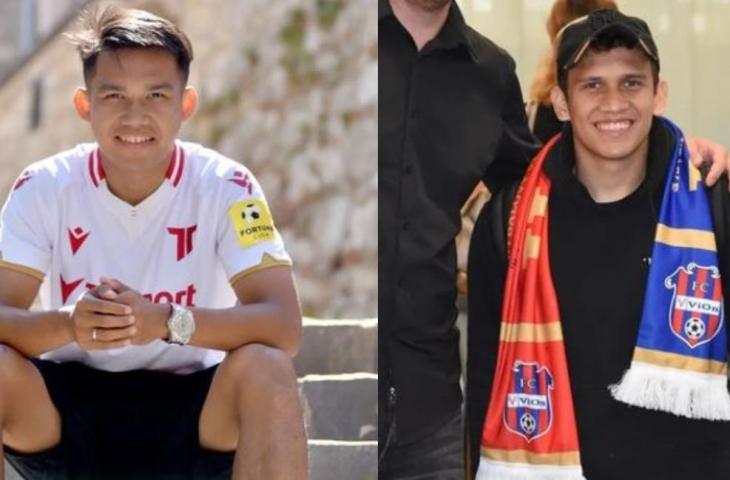 Witan Sulaeman dan Egy Maulana Vikri. (Instagram/@astrencin dan @fcvionzlatemoravce)