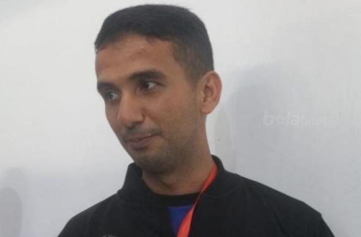 Wasit Thoriq Alkatiri yang menjadi salah satu pengadil lapangan di Piala AFF U-16 2022. (chatwithamelia.xyz/Irwan Febri Rialdi)