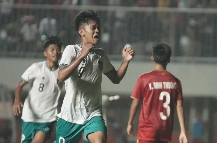 Kafiatur Rizky, pencetak gol semata wayang Indonesia di final Piala AFF U-16 2022. (Dok. PSSI)