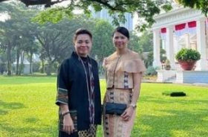 Greysia Polii dan Apriyani Rahayu jadi tamu undangan upacara HUT RI di Istana Merdeka. (Instagram/@greysiapolii)