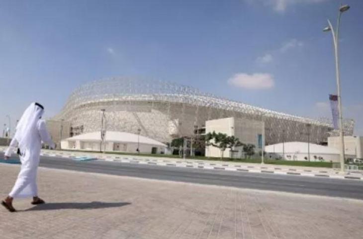 Profil Stadion Ahmed bin Ali di kota al-Rayyan, Qatar. KARIM SAHIB / AFP