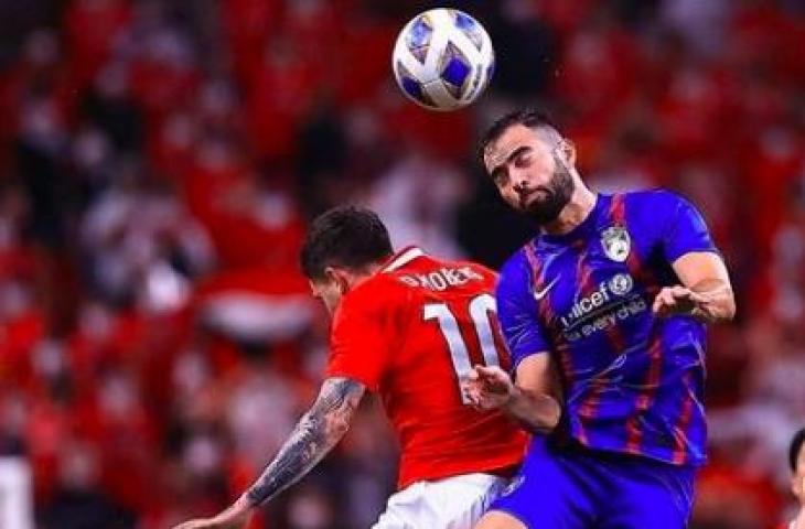 Jordi Amat saat menjalani debut bersama tim Malaysia, Johor Darul Ta'zim dalam lanjutan Liga Champions Asia kontra Urawa Reds Diamonds (Jepang). (Instagram/jordiamat5)