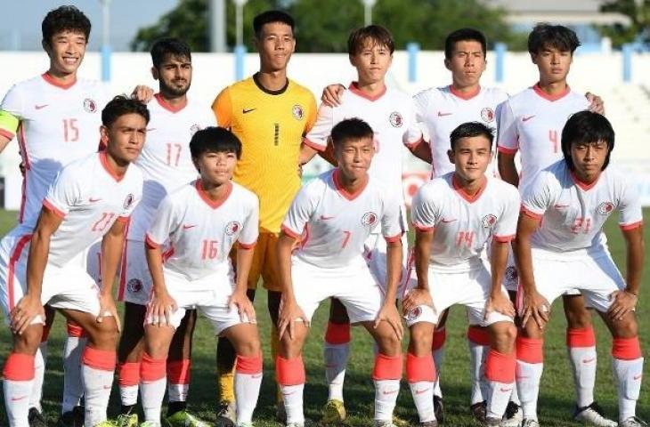 Hong Kong U-19 menghadapi Thailand U-19 sebagai persiapan Kualifikasi Piala Asia U-20 2023. (Facebook/Changsuek)