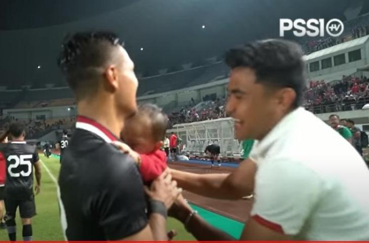 Asnawi Mangkualam jahii anak Rachmat Irianto. (YouTube/PSSI TV)