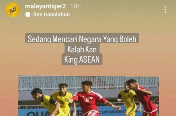 Netizen Malaysia tengah mencari negara yang bisa mengalahkan Harimau Malaya (Instagram/malayatiger2)