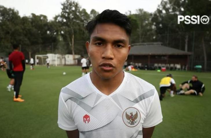 Pemain timnas Indonesia U-19, Frengky Missa. (YouTube/PSSI TV)