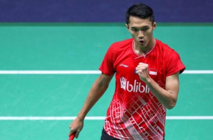 Arsip - Tunggal putra Indonesia Jonatan Christie melaju ke perempat final French Open 2019. (Tim PBSI)