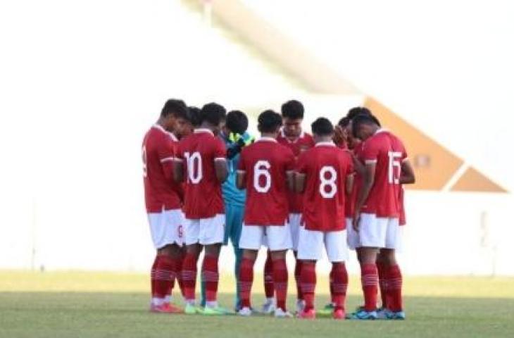 Timnas Indonesia U-20 saat menghadapi Moldova U-20. [Dok. PSSI]