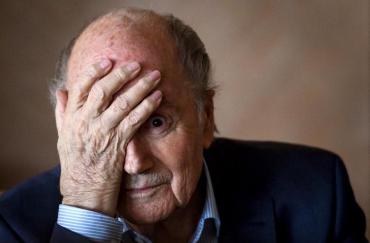 Mantan Presiden FIFA, Sepp Blatter. (Fabrice Cofrini/AFP)