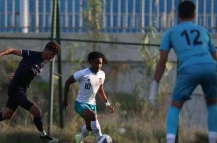 Suasana laga Timnas Indonesia U-19 vs Antalyaspor pada laga uji coba di Turki, Selasa (8/11/2022) malam WIB. [ANTARA/Michael Siahaan]