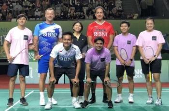 Berlangsung Sengit, John Terry Lawan Alessandro Nesta pada Laga Eksibisi Bulu Tangkis di Senayan