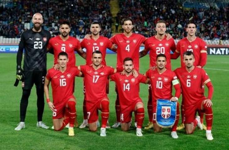 Potret pemain Timnas Serbia. (AFP)