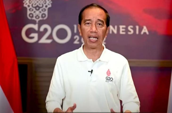 Presiden Joko Widodo saat umumkan kesiapan Indonesia jadi tuan rumah Olimpiade 2036. (Youtube/Sekretariat Presiden)