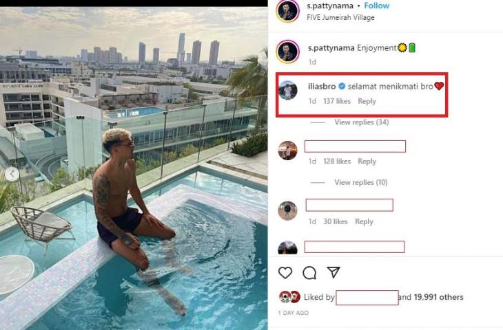 Pemain Belanda menjadi sorotan usai mengomentari postingan Shayne Pattynama (Instagram/s,pattynama)