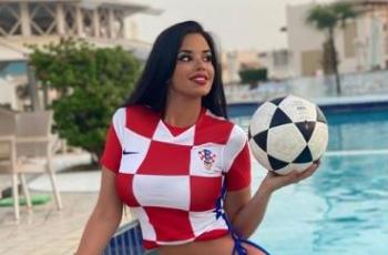 Pakai Baju Kelewat Seksi di Piala Dunia 2022, Eks Miss Kroasia Terancam Dibui