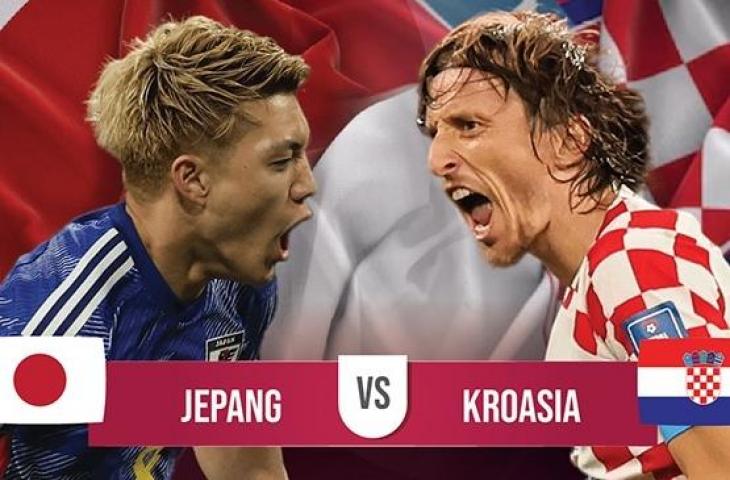 Jepang vs Kroasia di 16 Besar Piala Dunia 2022.