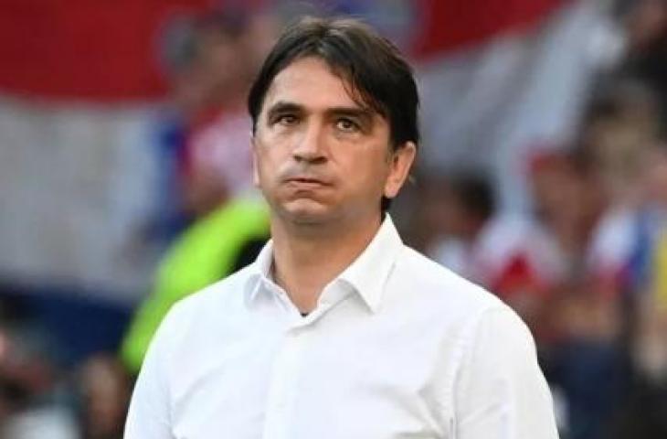 Pelatih Timnas Kroasia, Zlatko Dalic. [Jonathan NACKSTRAND / POOL / AFP]