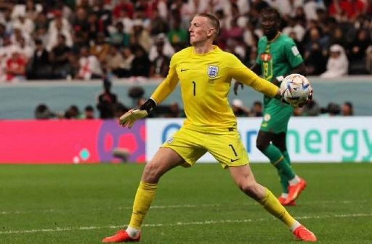 Kiper Timnas Inggris, Jordan Pickford. (AFP)